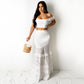 Maryangel Rebel solid color two-piece maxi dress featuring a wrapped chest and fishtail design for spring and summer wear.