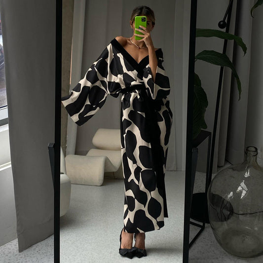 Maryangel Rebel plus size women's satin pajamas, featuring 3/4 sleeves and a cool feeling design, ideal for home wear.