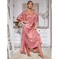 Sling Pyjamas Femmes Deux Pièces Ensemble Longue Robe Soie Haute Qualité Home Wear Set