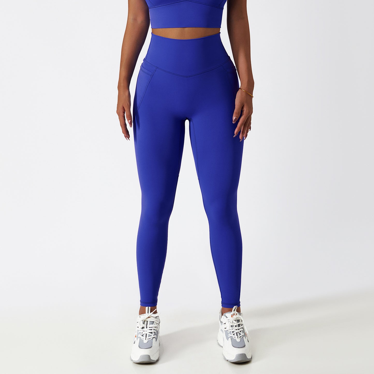 Respirant nuage sentiment taille haute hanche ascenseur pantalons de Yoga poche d'usure extérieure serré exercice course pantalon séchage Fitness pantalon