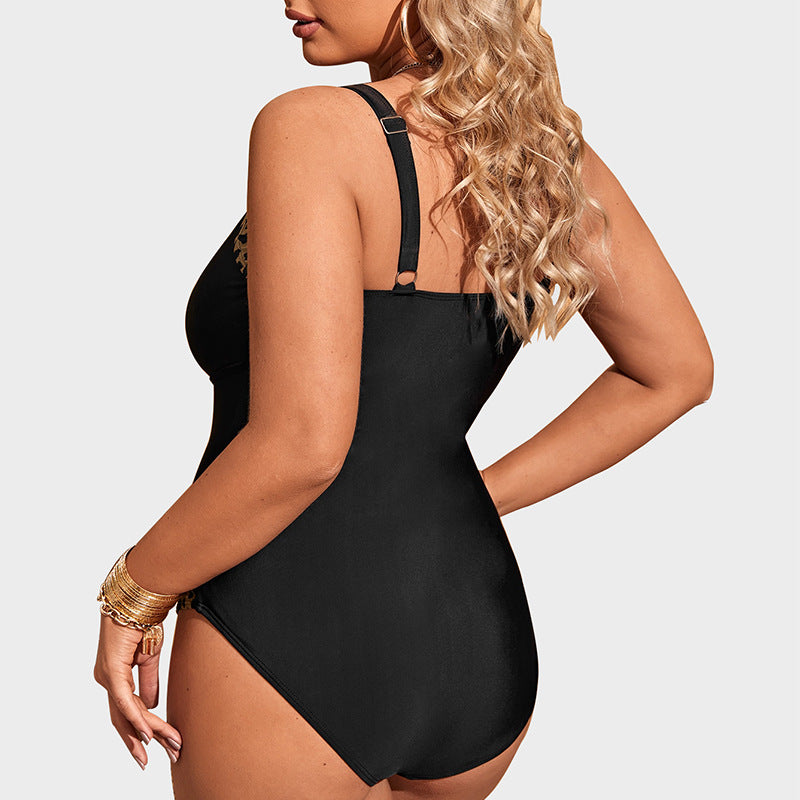 Costume da bagno da donna siamese dimagrante per nascondere le cuciture termiche taglie forti