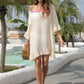 Plus Size Seaside Holiday Blouse Outer Wear Multicolored Tassel Stitching Loose Beach Dress