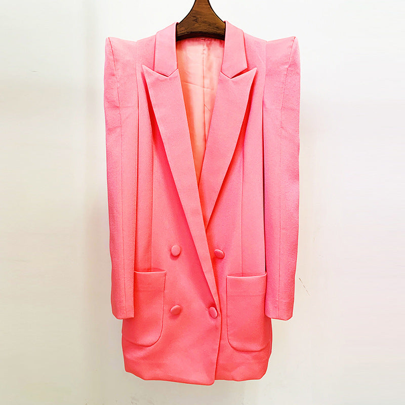 Vittoria Occasion Double-Breasted Longline Blazer Set
