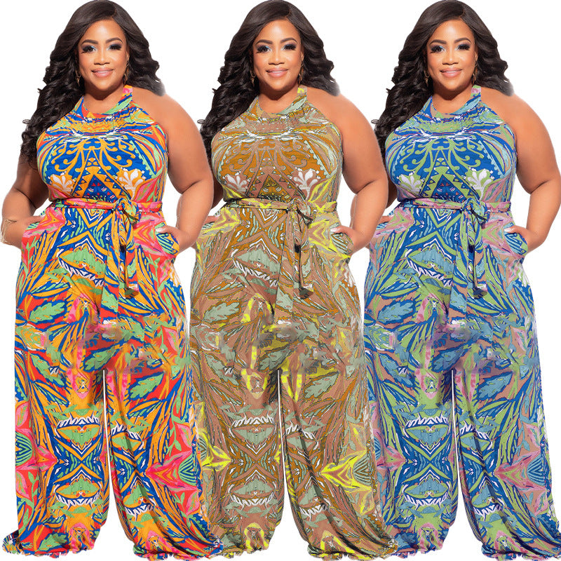 Vêtements pour femmes grande taille imprimés décontractés pour femmes porter des combinaisons pour femmes