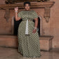 Plus size polka dot casual two-piece suit for women by Maryangel Rebel, featuring a stylish top and matching bottoms.