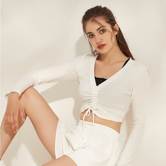 Yoga Same Yoga Clothes Thin Fitness Clothes Sports Running Breathable Long Sleeves T shirt Top