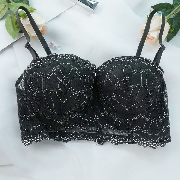 Bra Women Plump Girls Thin Push Up Underwear Breast Holding Adjustable Sports Bra