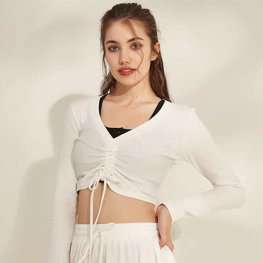 Yoga Same Yoga Clothes Thin Fitness Clothes Sports Running Breathable Long Sleeves T shirt Top